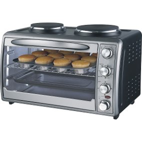 HORNO ELECTRICO RANSER + 2 CALENTADORES 54 LTS RA54AF