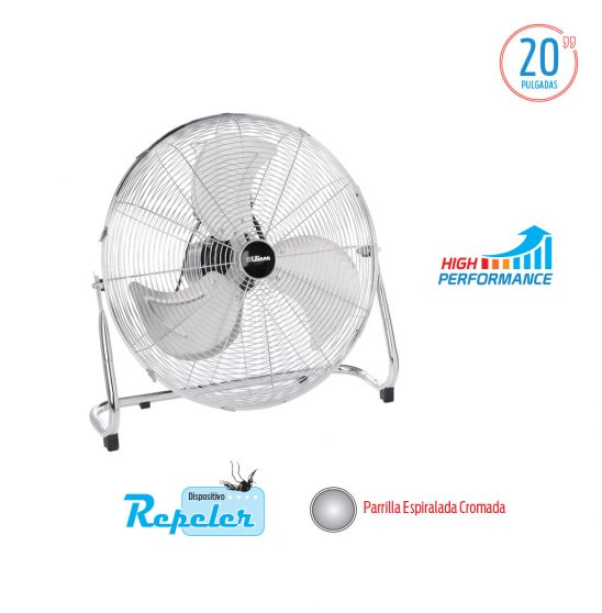 TURBOVENTILADOR PARRILLA CROMADA 18" LILIANA VTFM18