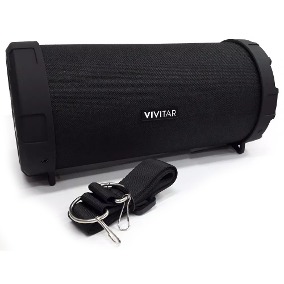 PARLANTE PORTATIL TUBO VIVITAR CON BLUETOOTH NEGRO