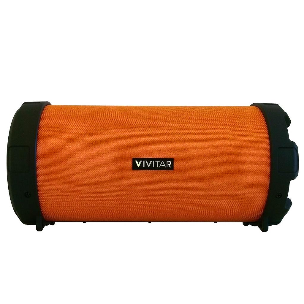 PARLANTE PORTATIL TUBO VIVITAR CON BLUETOOTH NARANJA