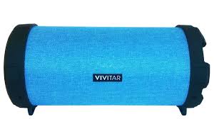 PARLANTE PORTATIL TUBO VIVITAR CON BLUETOOTH TURQUESA