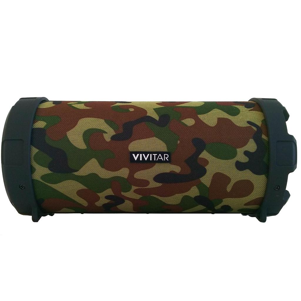 PARLANTE PORTATIL TUBO VIVITAR CON BLUETOOTH CAMUFLADO