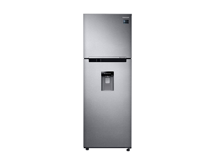 HELADERA CON FREEZER Y DISPENSER SAMSUNG ACERO 318L NO FROST RT32K5930SL