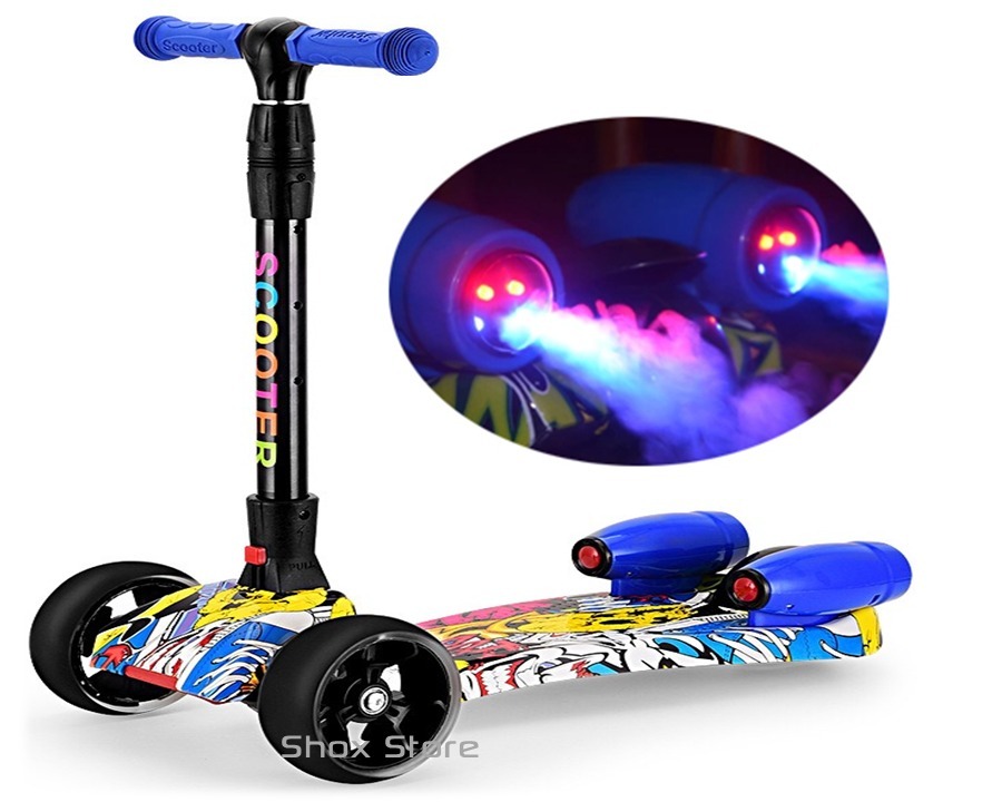MONOPATIN SCOOTER SMOOKE CON LUZ - HUMO Y SONIDO