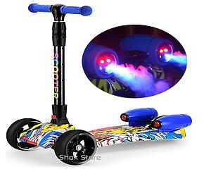 MONOPATIN SCOOTER SMOOKE CON LUZ - HUMO Y SONIDO