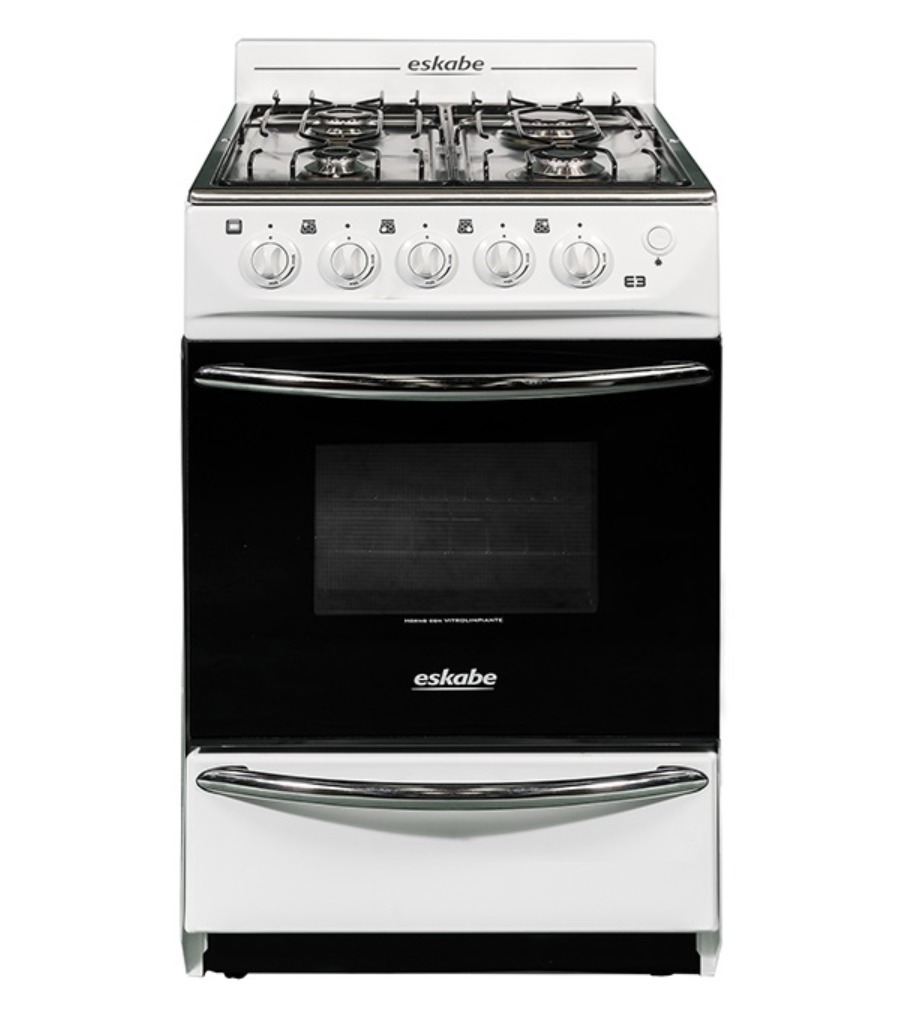 COCINA ESKABE BLANCA PLANCHA INOXIDABLE CON ENCENDIDO 52 CM E3 BCX