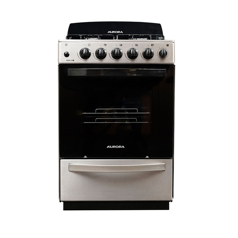 COCINA AURORA ACERO CON ENCENDIDO Y LUZ 56CM ARGENTA XLE2