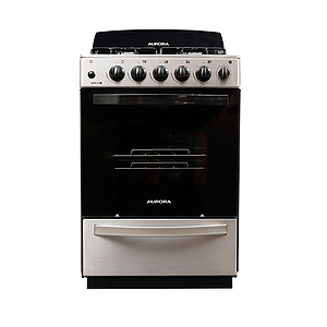 COCINA AURORA ACERO CON ENCENDIDO Y LUZ 56CM ARGENTA XLE2
