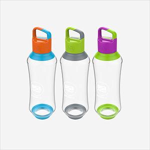 PACK DE 3 BOTELLAS DEPORTIVAS  DE COLORES 600 ML PSA