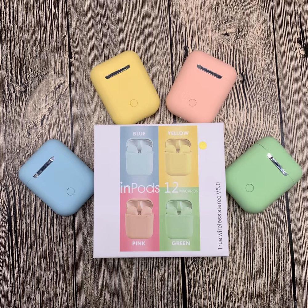 AURICULARES INALAMBRICOS 5.0 CON BLUETOOTH 15 MTS VARIOS COLORES INPODS 12