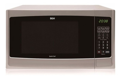MICROONDAS CON GRILL BGH SILVER 28 LTS B228DS9
