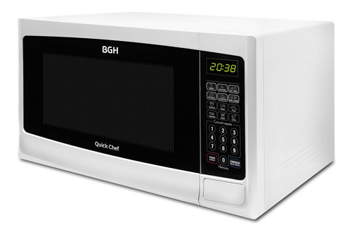 MICROONDAS CON GRILL BGH BLANCO 28LTS B228DB9