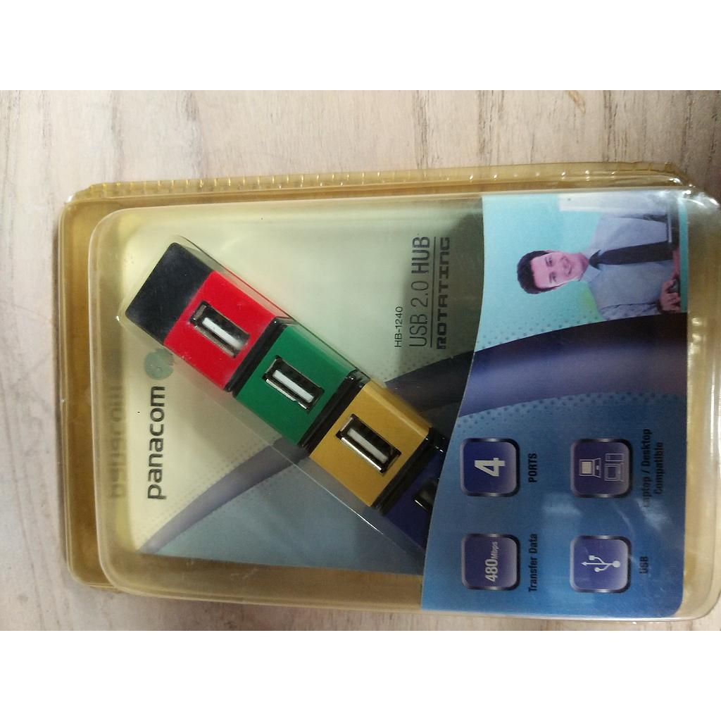 ADAPTADOR CON 4 PUERTOS USB PANACOM HB1240