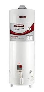 TERMOTANQUE A GAS MULTIGAS SHERMAN PIE 120 LTS ENT-SUPERIOR TPGP120MSH13