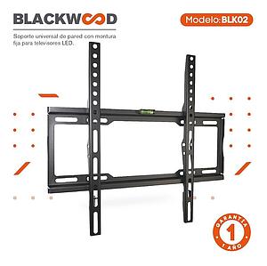MONTAJE DE PARED FIJO PARA LED 26" A 65" BLACKWOOD BLK02