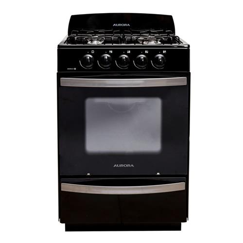 COCINA AURORA NEGRA BASICA MULTIGAS 56 CM ARGENTA 4N