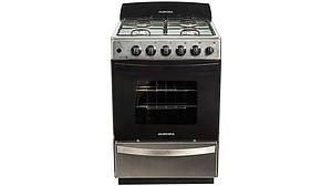 COCINA AURORA ACERO CON ENCENDIDO Y LUZ 56CM ARGENTA XLE4