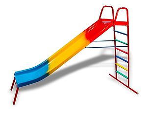 TOBOGAN DE HIERRO 6 ESCALONES CON PELDAÑO PVC