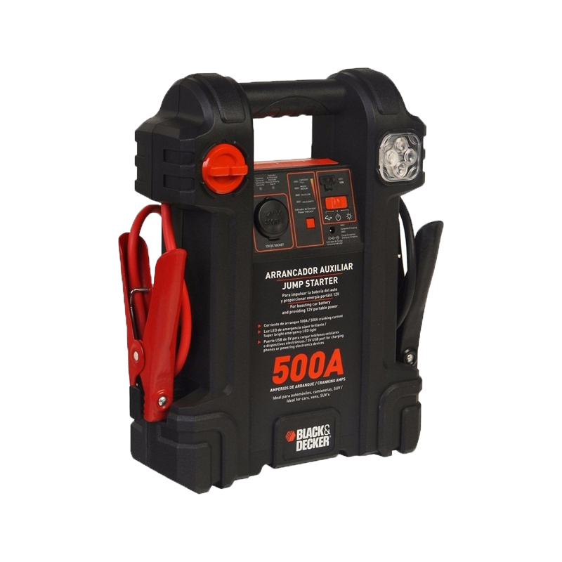 ARRANCADOR PORT INFLADOR USB Y LAMP B-D JS500CC