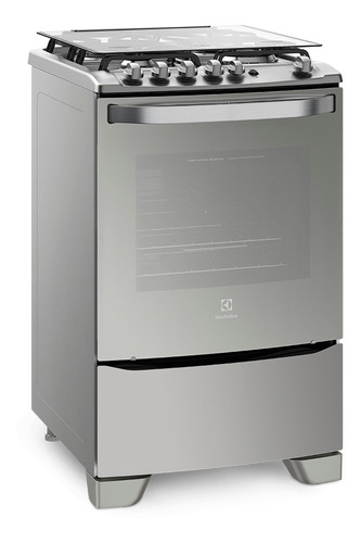COCINA ELECTROLUX INOXIDABLE CON ENCENDIDO Y LUZ 56 CM 56GXQ