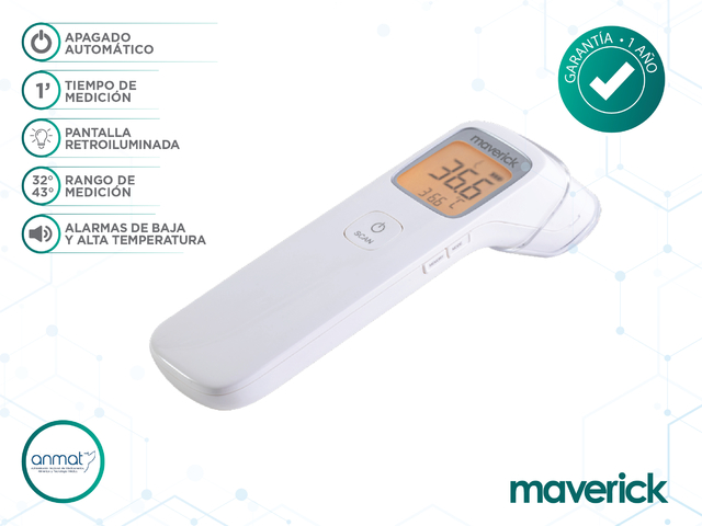 TERMOMETRO INFRARROJO DIGITAL MAVERICK TP500