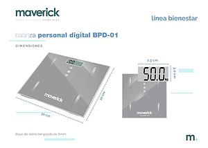 BALANZA PERSONAL DIGITAL MAVERICK BPD01