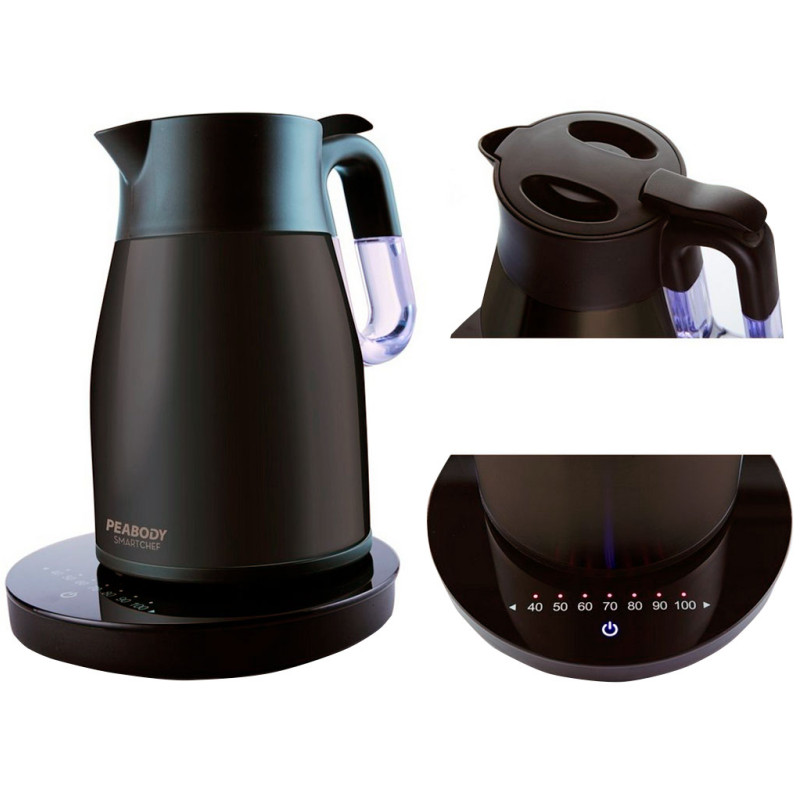 PAVA ELECTRICA 0.8 LTS CON BASE BARISTA PEABODY CK8368