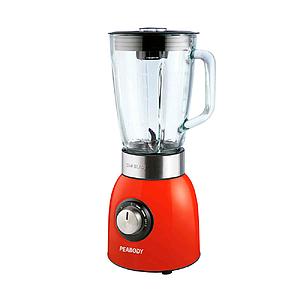 LICUADORA VASO VIDRIO ROJA 1.5 LTS 5 VELOC. 1200W PEABODY LN1200R