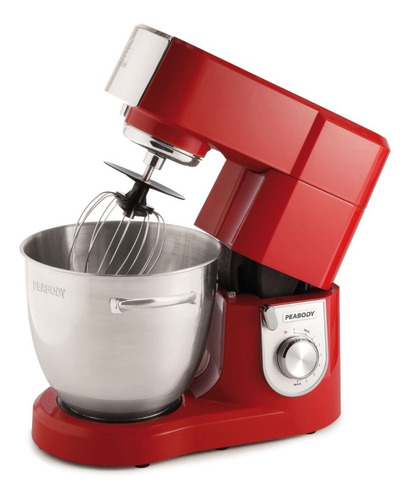 BATIDORA PLANETARIA 1000W BOWL CON MANIJA ROJA PEABODY BM110R 