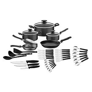 BATERIA DE COCINA LORETO TRAMONTINA ANTIADHERENTE 40 PIEZAS 073