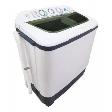LAVARROPAS SEMI AUTOMATICO FUNCION ENJUAGUE 1600 RPM 5.5 KG KANJI XPB55