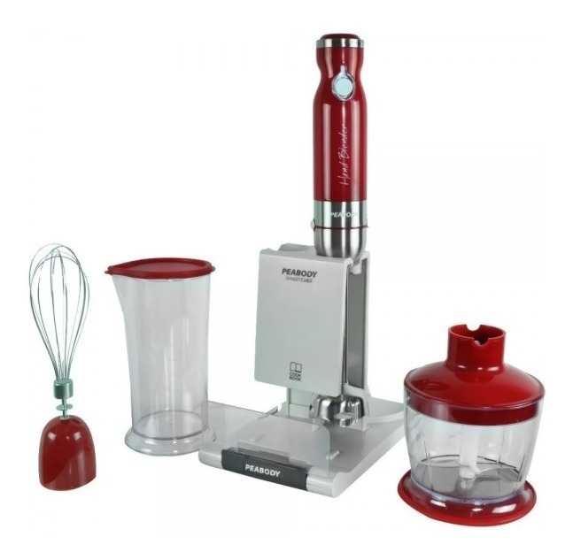 LICUADORA DE MANO CON PIE 800W ROJA PEABODY LM327R Mil Promos Y Cuotas