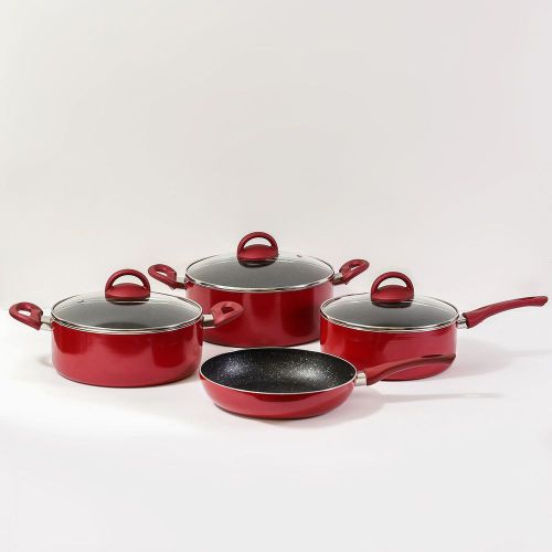 BATERIA DE COCINA JENA FEUER ANTIADHERENTE 7 PIEZAS