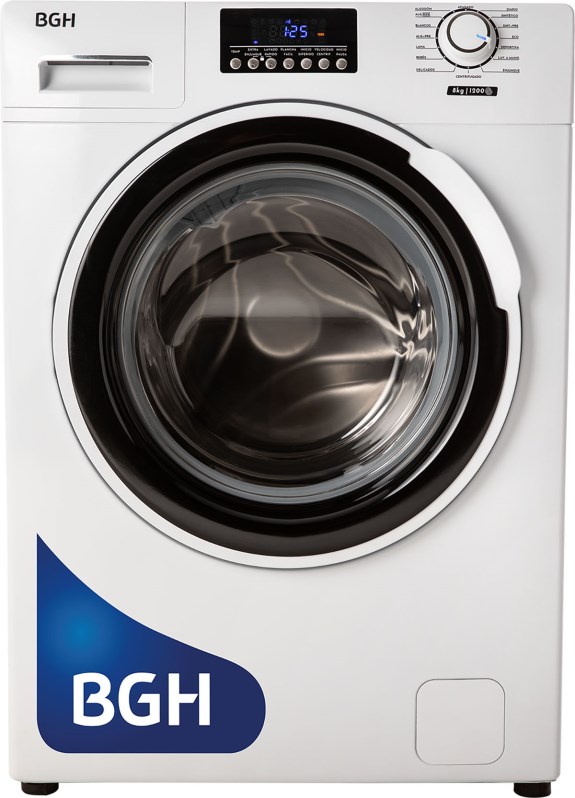 LAVARROPAS AUTOMATICO BGH 8 KG 1000 RPM BLANCO BWFA08W21