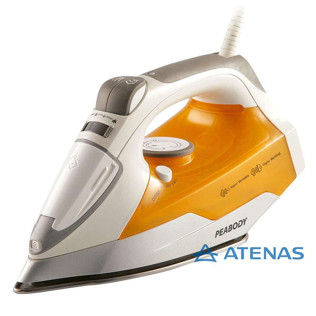 PLANCHA A VAPOR BASE CERAMICA 2000W PEABODY PVC33
