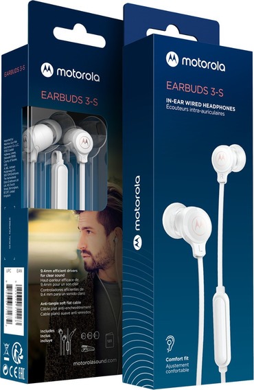 AURICULARES CON CABLE COLORES MOTOROLA EARBUDS 3-S