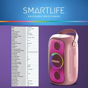 PARLANTE PORTATIL 2.1 55W BLUETOOTH COLORES SMARTLIFE BTS55