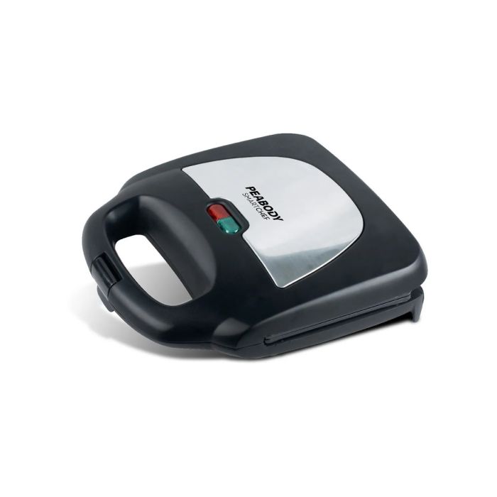 SANDWICHERA 4 SANDWICHES NEGRA Y ACERO PEABODY S6191