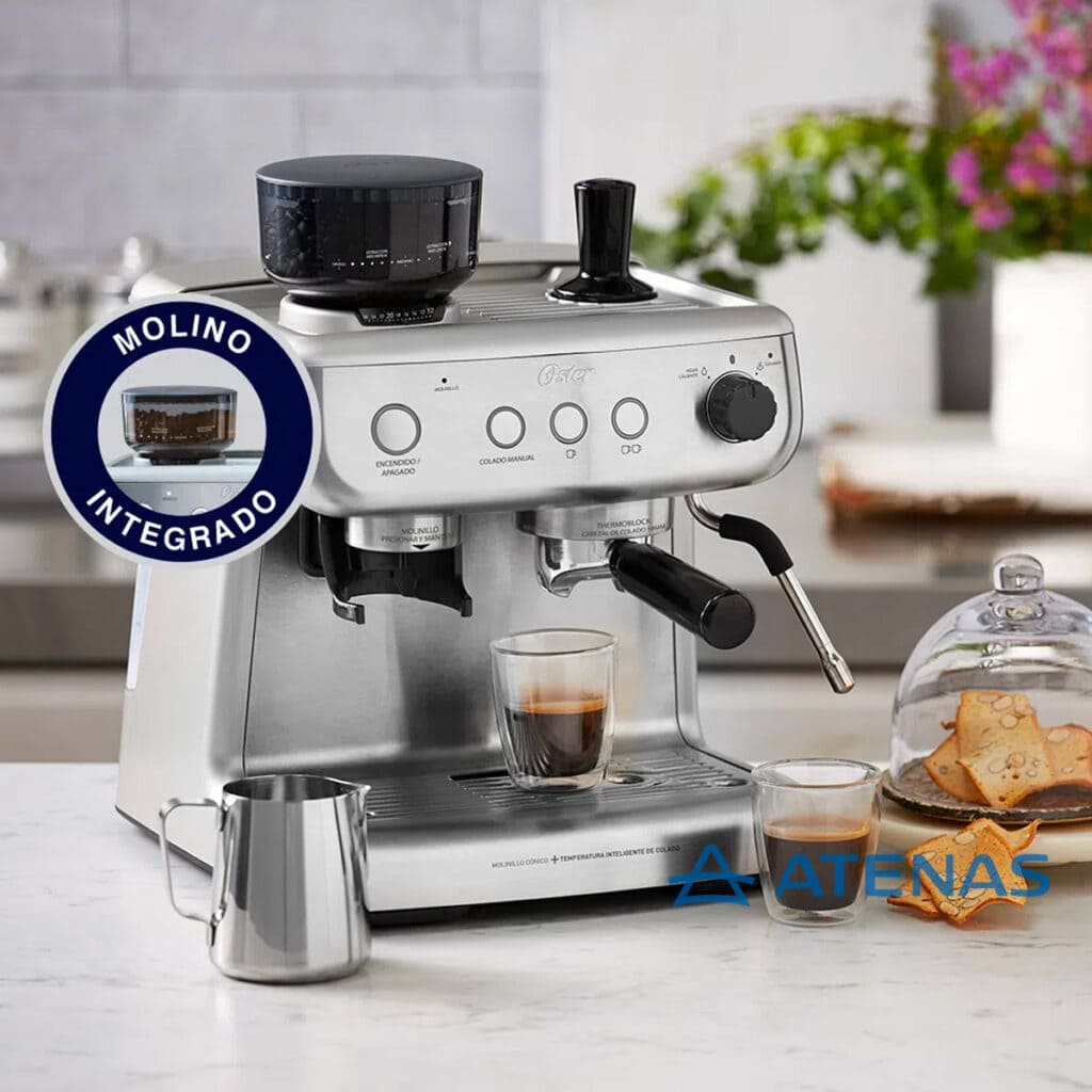 CAFETERA EXPRESSO CON MOLINILLO INTEGRADO 15 BARES OSTER EM7300
