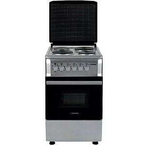 COCINA ELECTRICA 4 HORNALLAS PLATEADA 220V 57CM CROMWELL FSC60ES