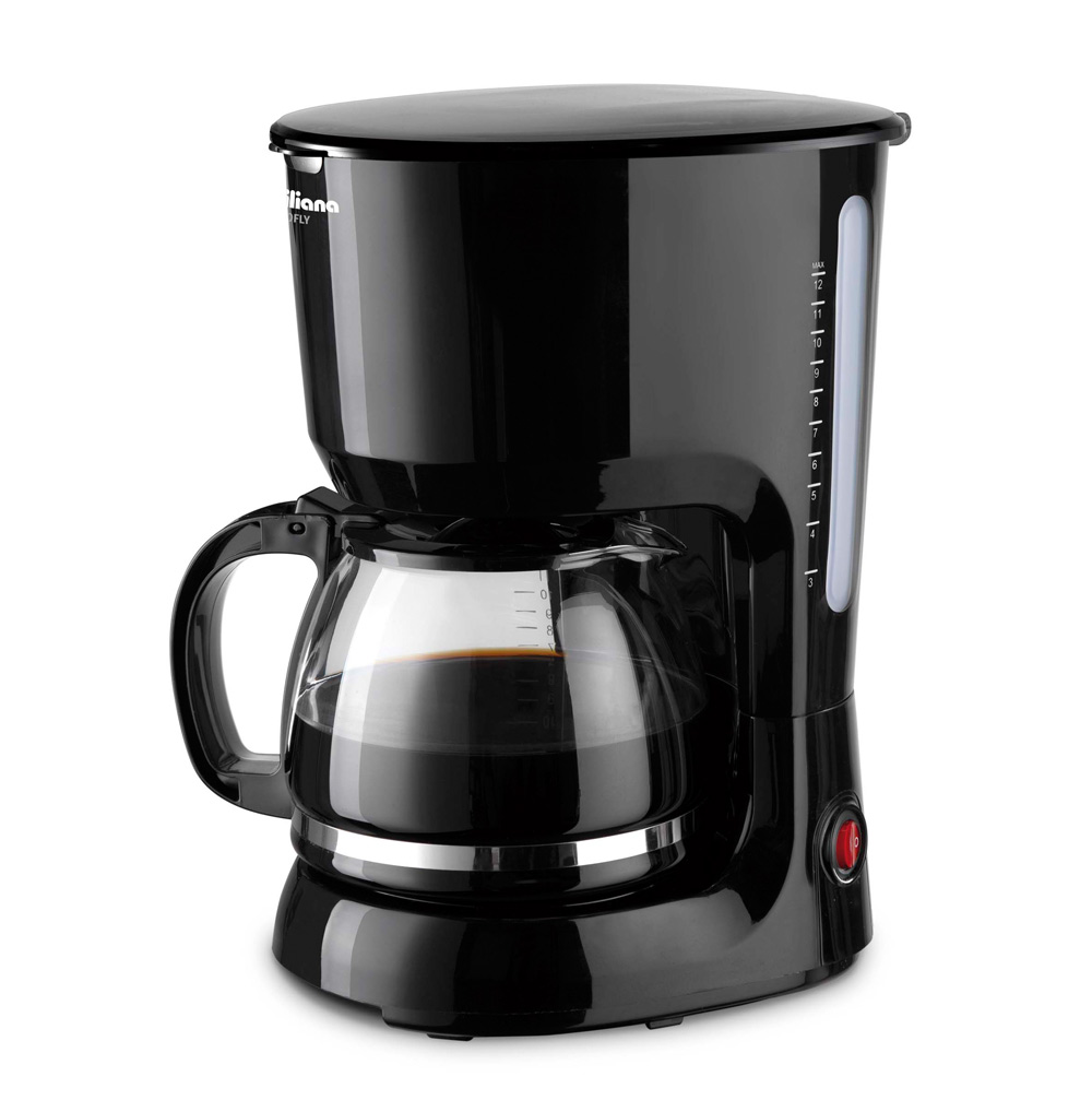 CAFETERA CON FILTRO 1.25 LTS 12 POCILLOS NEGRA COFLY LILIANA AC950