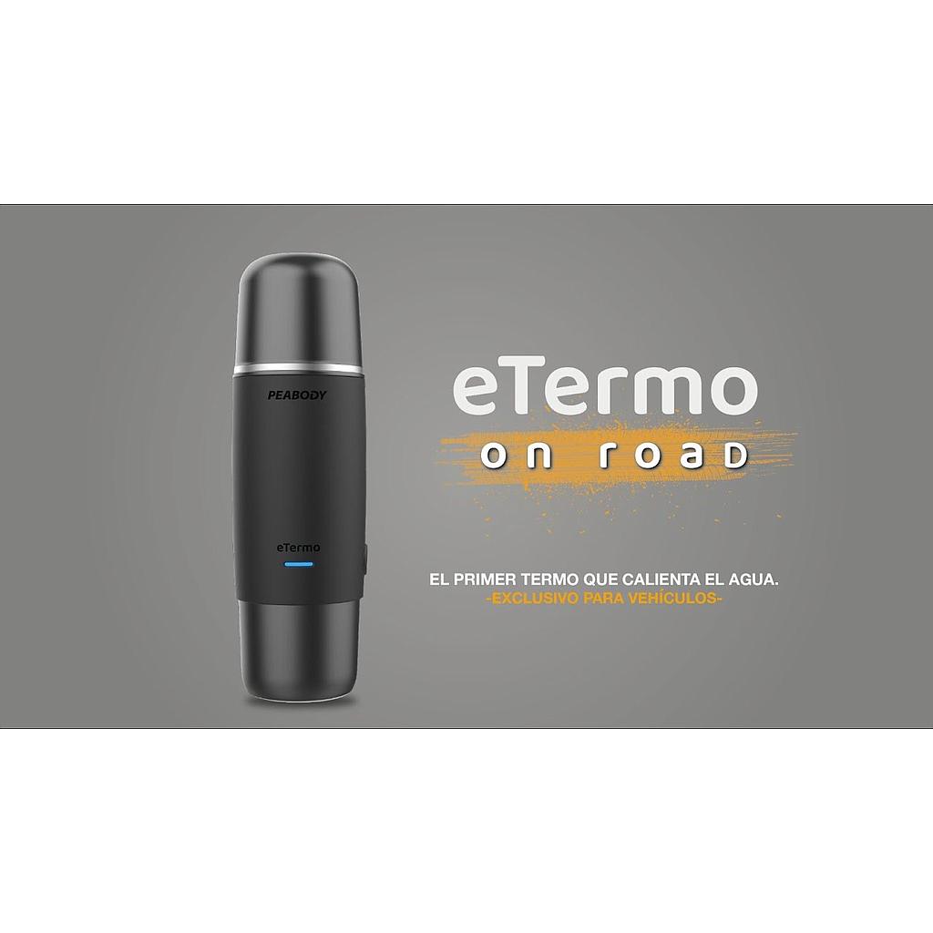 TERMO ELECTRICO PARA AUTO 12V 95W 500 ML NEGRO PEABODY ETL500N