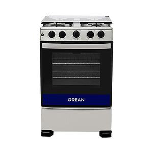 COCINA DREAN INOXIDABLE CON ENCENDIDO Y LUZ CON TAPA TEMPLADA 60CM CD6007MI