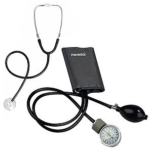 TENSIOMETRO ANEROIDE MANUAL CON ESTETOSCOPIO MAVERICK YE6700