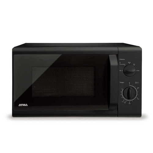 MICROONDAS ATMA 20 LTS ROTATIVO MANUAL NEGRO 700W MATRB20