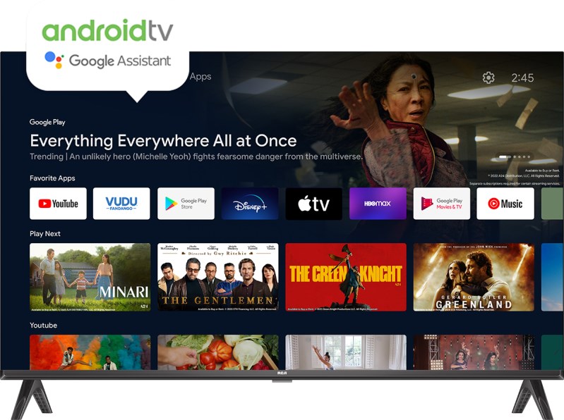 LED 32" STEREO HD SMART TV ANDROID TV RCA RD32AND