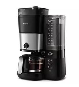 CAFETERA DE FILTRO 1.25 LTS NEGRA CON MOLINILLO INCORPORADO PHILIPS HD7900