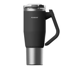 VASO TERMICO ACERO INOXIDABLE 1200 ML NEGRO PEABODY MG1200N