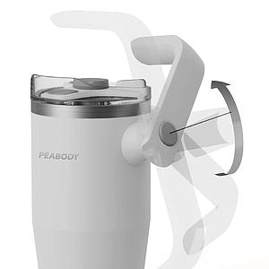 VASO TERMICO ACERO INOXIDABLE 1200 ML BLANCO PEABODY MG1200B
