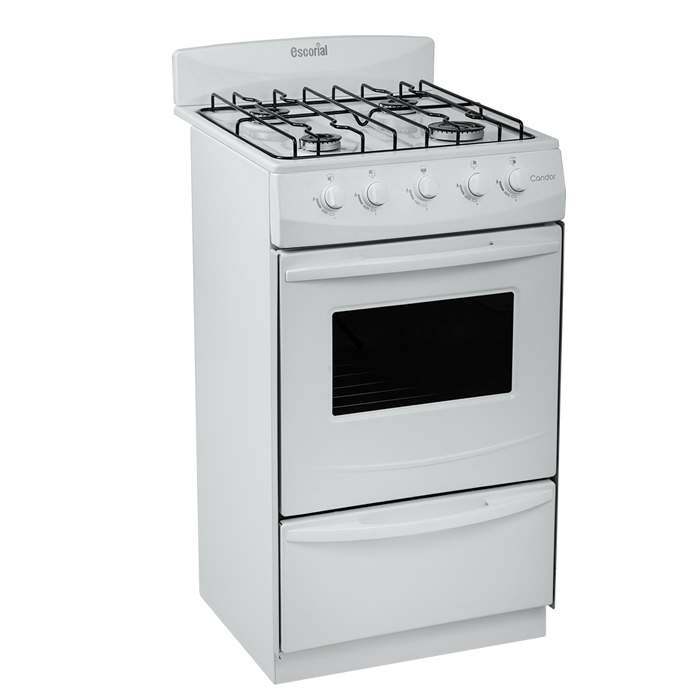 COCINA ESCORIAL CANDOR BASICA 50 CM BLANCA GAS NATURAL S2